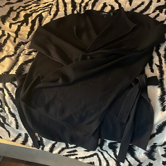 Theory open front wool blend cardigan, size S - Picture 7 of 7